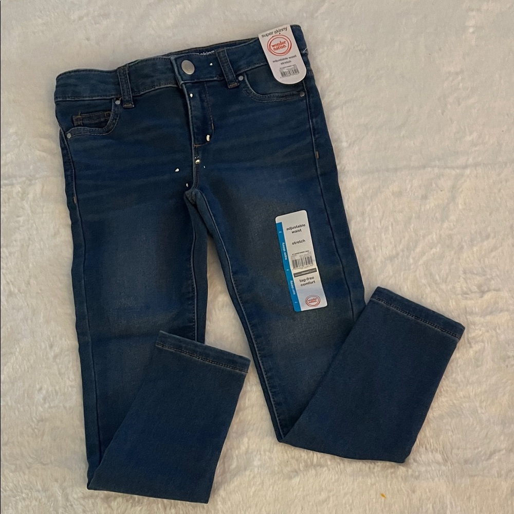 Wonder Nation BoysDark Blue Skinny Jeans  SZ 7